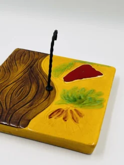 Plateau à fromages carré avec couteau Vallauris