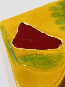 Plateau à fromages carré avec couteau Vallauris