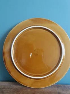 Plateau à fromages Gien décor paille osier