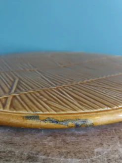 Plateau à fromages Gien décor paille osier
