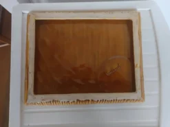 Plateau à fromage Vallauris avec cloche – décor épis de blé
