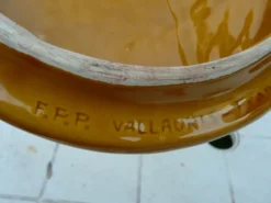 Plateau à fromage vintage avec couteau signé Vallauris MFPP numéroté