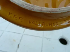 Plateau à fromage vintage avec couteau signé Vallauris MFPP numéroté
