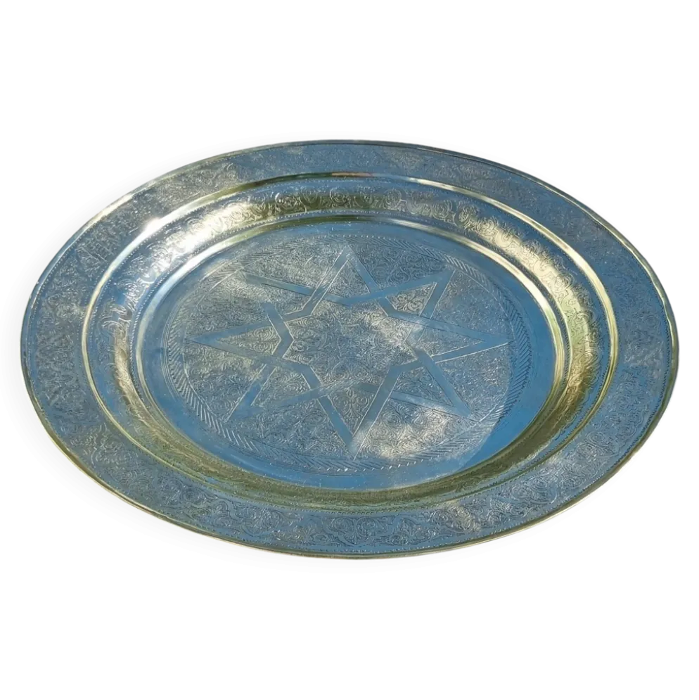 Plateau laiton style oriental