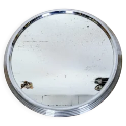 Plateau miroir argenté