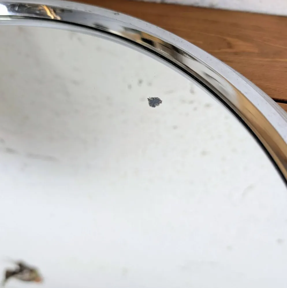 Plateau miroir argenté