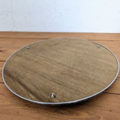 Plateau miroir argenté