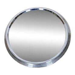 Plateau miroir argenté