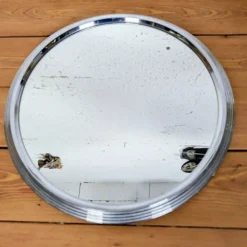 Plateau miroir argenté