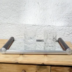 Plateau miroir art déco