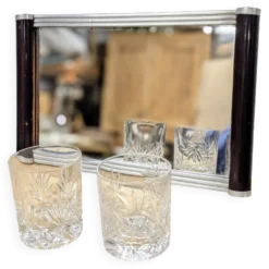 Plateau miroir art déco