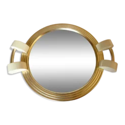 Plateau miroir art déco