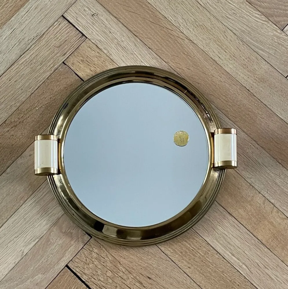Plateau-miroir art-déco années 50