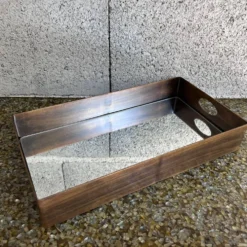 Plateau miroir en laiton