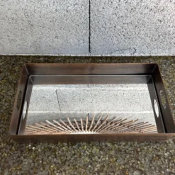 Plateau miroir en laiton