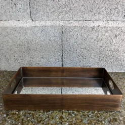 Plateau miroir en laiton
