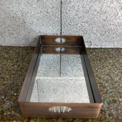 Plateau miroir en laiton