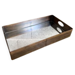 Plateau miroir en laiton