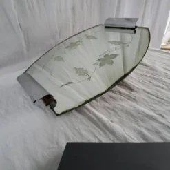 Plateau miroir gravé