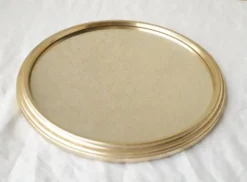 Plateau miroir rond