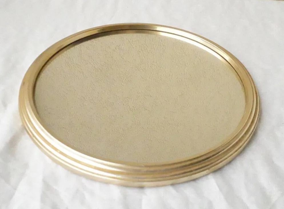 Plateau miroir rond