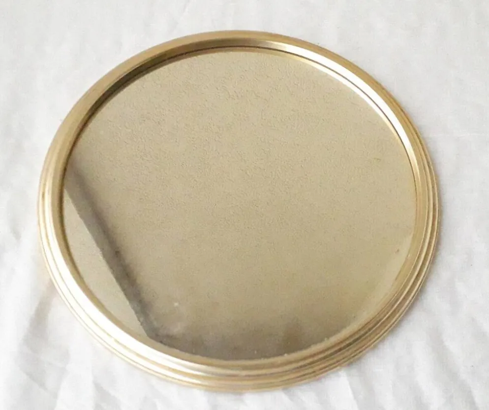 Plateau miroir rond