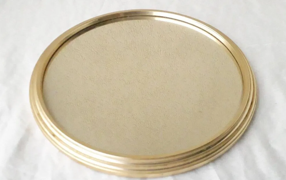 Plateau miroir rond