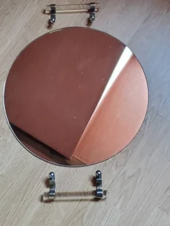 plateau miroir vintage 45 cm