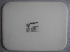 Plateau Mullerhof fibre cannage déco vintage french fiberglass tray 70s