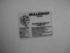 Plateau Mullerhof fibre cannage déco vintage french fiberglass tray 70s
