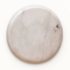 Plateau rond en marbre rose
