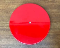 Plateau rouge vintage de l'ère spatiale de Boltze Design, années 1970