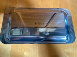 Plateau service gâteau guy degrenne + 4 fourchettes inox made in franc