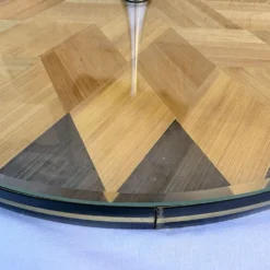 Plateau service marqueterie paille