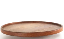 Plateau tournant Lazy Susan en teck - design danois