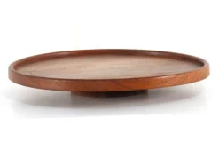 Plateau tournant Lazy Susan en teck - design danois