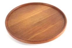 Plateau tournant Lazy Susan en teck - design danois
