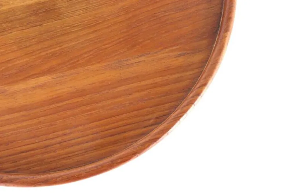 Plateau tournant Lazy Susan en teck - design danois