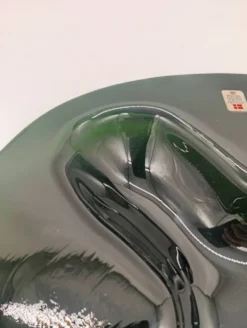 Plateau Verre Holmegaard Ikebana Michaël Bang Vert Forme Libre Vintage 1970