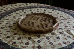 Plateau vintage en bambou