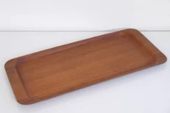 Plateau vintage en teck de Silva Suede 1960