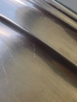 Plateau vintage octogonal en inox 18/8, style Art déco, années 1950-70