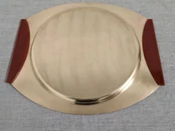 Plateaux et coupe en laiton et bakélite par PM Italy, Italie vers 1970