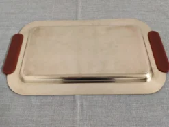 Plateaux et coupe en laiton et bakélite par PM Italy, Italie vers 1970