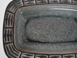 Plat en céramique, design danois, années 1960, fabriqué par Frank Keramik