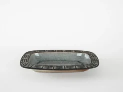 Plat en céramique, design danois, années 1960, fabriqué par Frank Keramik