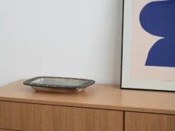 Plat en céramique, design danois, années 1960, fabriqué par Frank Keramik