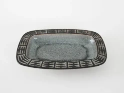 Plat en céramique, design danois, années 1960, fabriqué par Frank Keramik