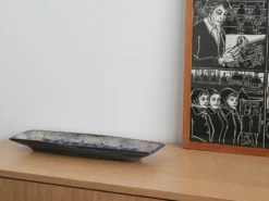Plat en céramique, design danois, années 1960, designer : Marianne Starck