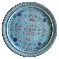 Plat en céramique émaillée, Danuta Le Hénaff